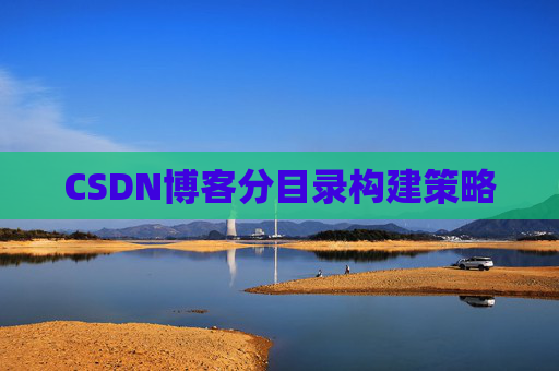 CSDN博客分目录构建策略
